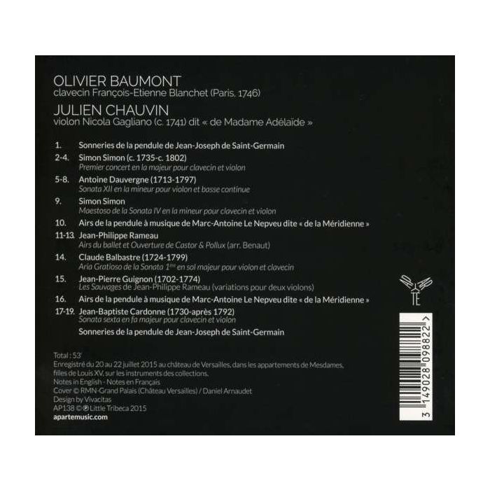 A Madame - Dauvergne; Rameau; Balbastre; ... - slide-1