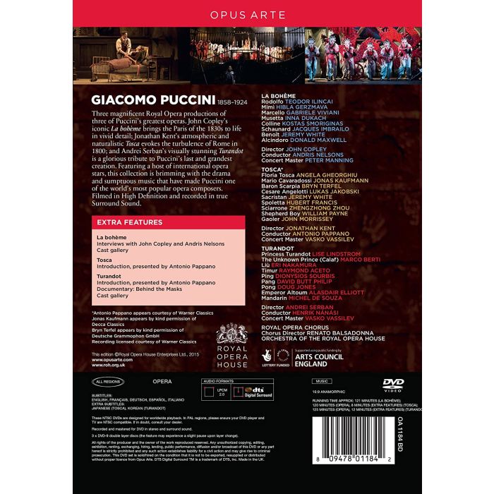 Puccini: La Boheme,  Tosca, Turandot - slide-1