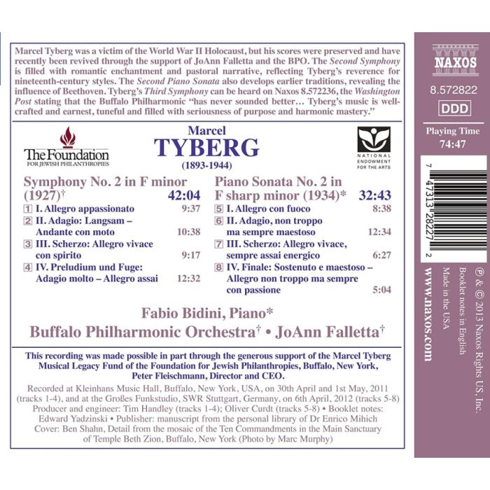Tyberg: Symphony No. 2, Piano Sonata No. 2 - slide-1
