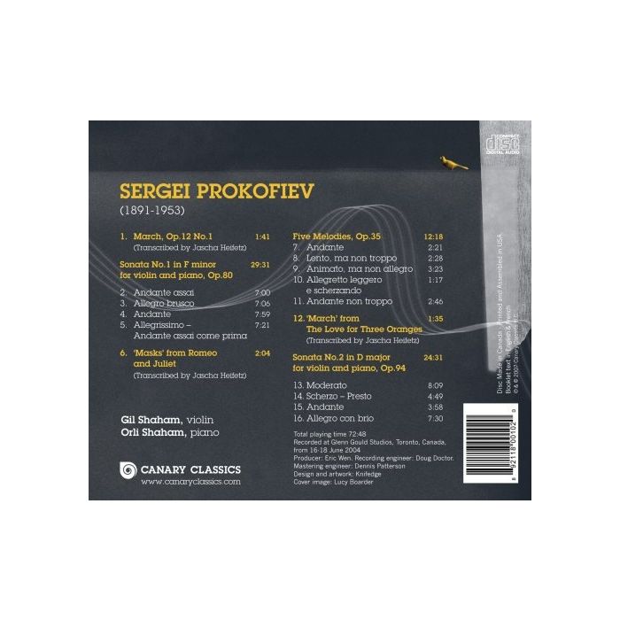 Sergei: Works for Violin & Piano - slide-1