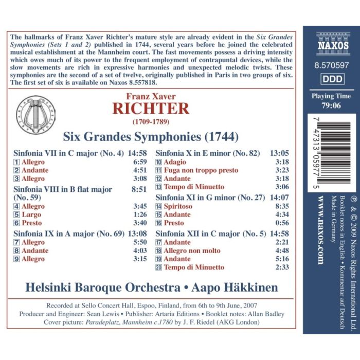 Richter: Six Grandes Symphonies 2 - slide-1