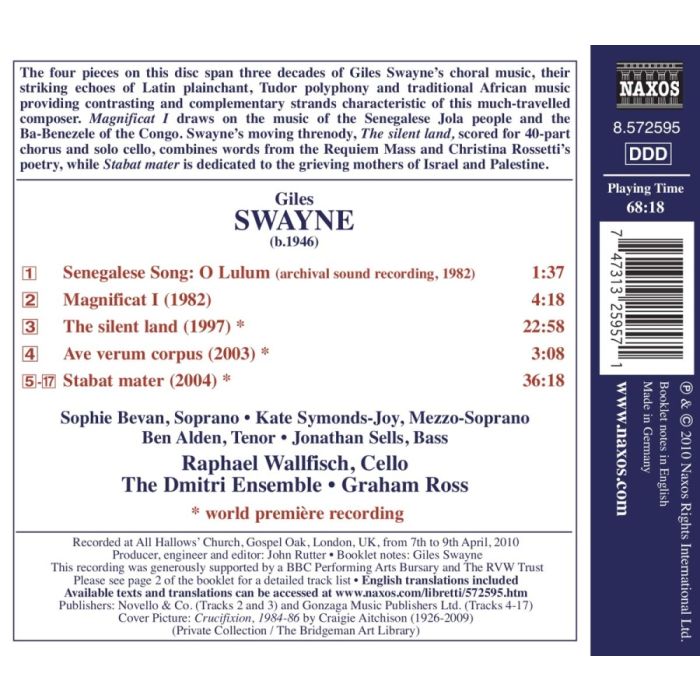 SWAYNE: Stabat mater; The silent land - slide-1