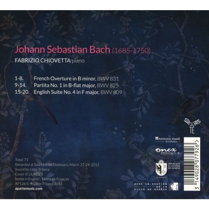 Bach: Keyboard Suites BWV 809, 825, 831 - slide-1