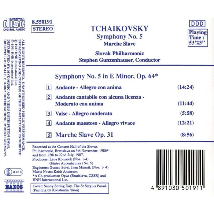 TCHAIKOVSKY: Symphony no. 5 - slide-1