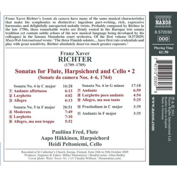 Richter: Sonatas for Flute, Harpsichord and Cello • 2 - slide-1