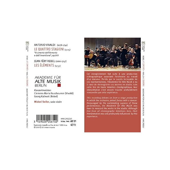 Vivaldi: Le quattro stagioni / Rebel: Les Eléments  - slide-1