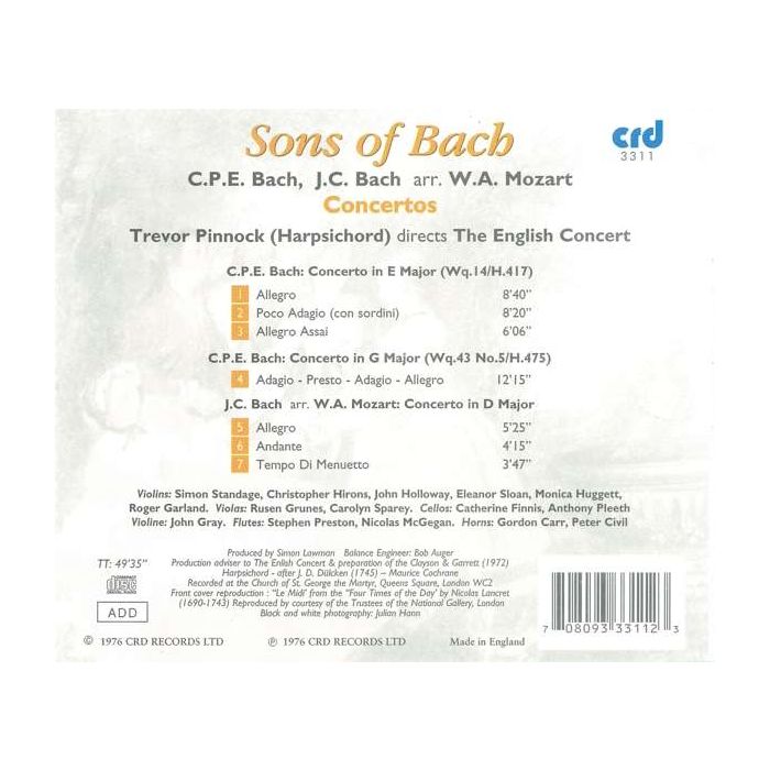 CPE Bach: Harpsichord Concertos - slide-1