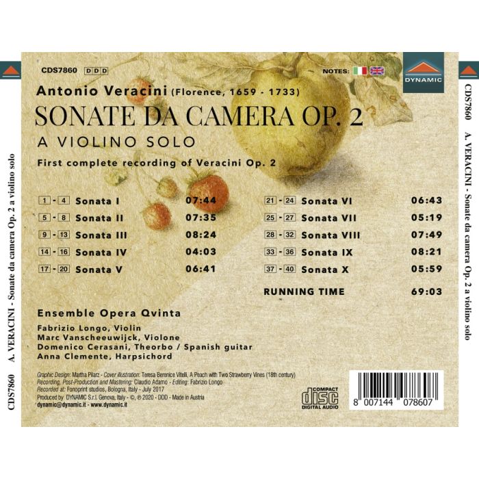 Veracini: Sonate da Camera op. 2 - slide-1