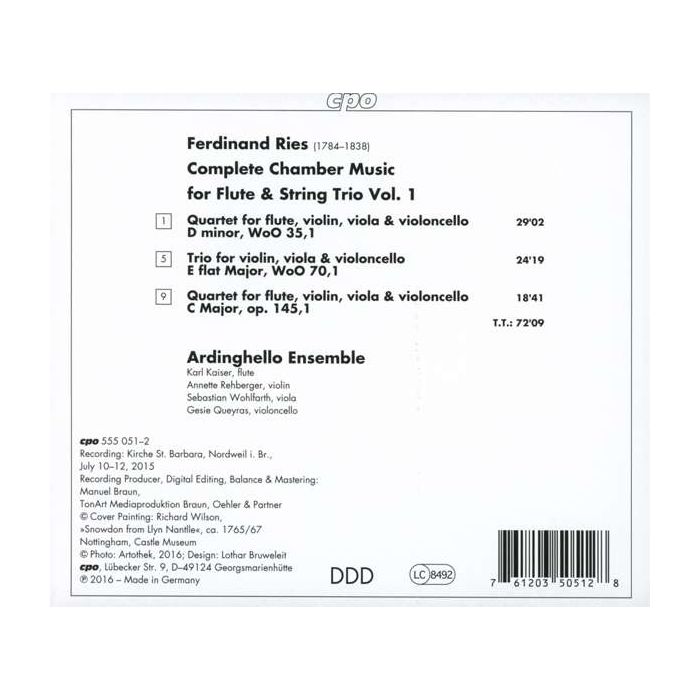 Ries: Flute Quartets Vol. 1 - slide-1