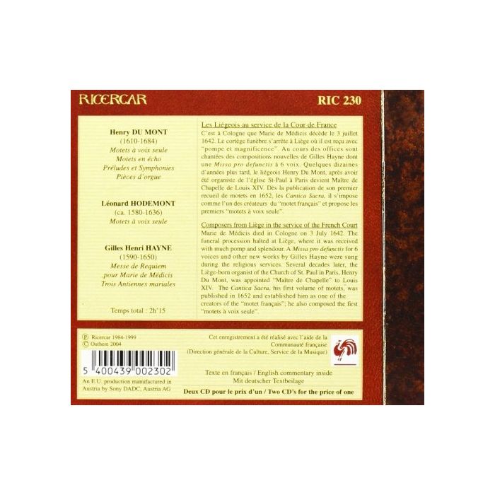 Du Mont, Hayne: Motets a voix seule, Requiem - slide-1