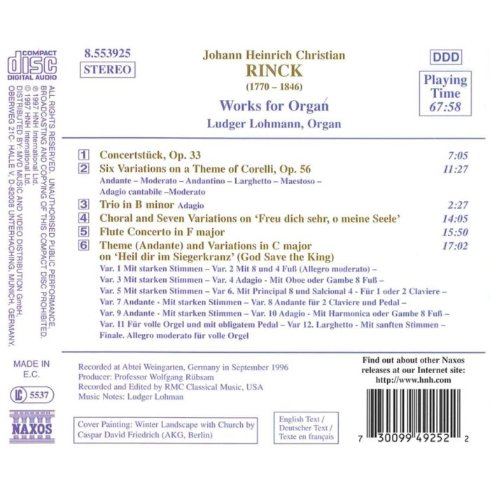 RINCK: Works for Organ - slide-1