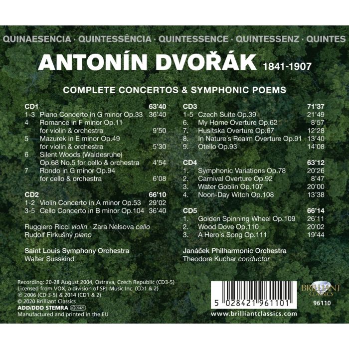 Quintessence Dvorak: Complete Concertos & Symphonic Poems - slide-1