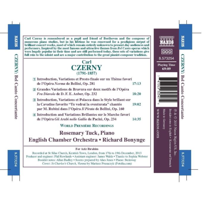 CZERNY: Bel Canto Concertante; Virtuoso Variations for Piano and Orchestra - slide-1