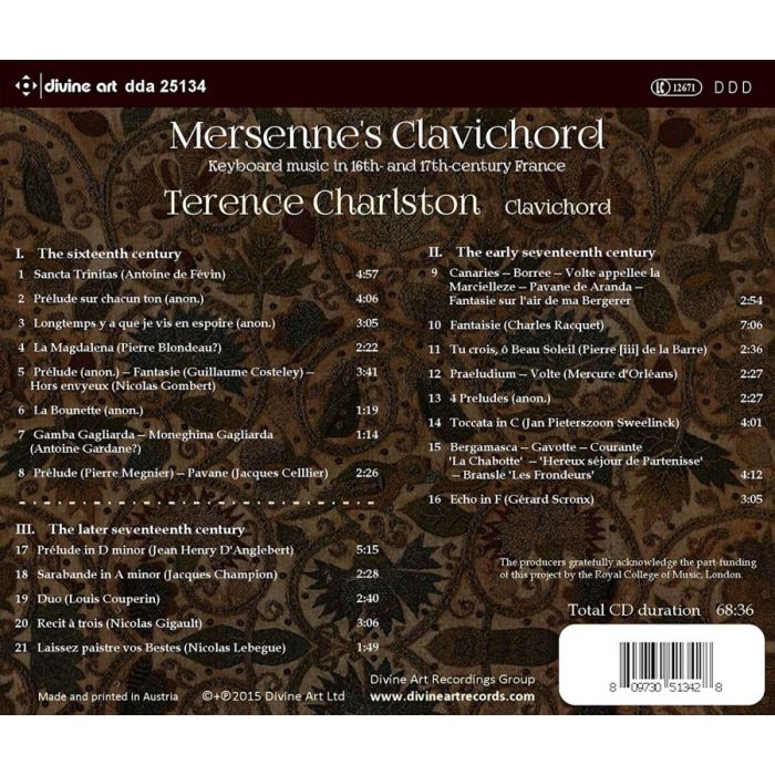 Mersenne's Clavichord - Keyboard Music in 16th and 17th century France - slide-1
