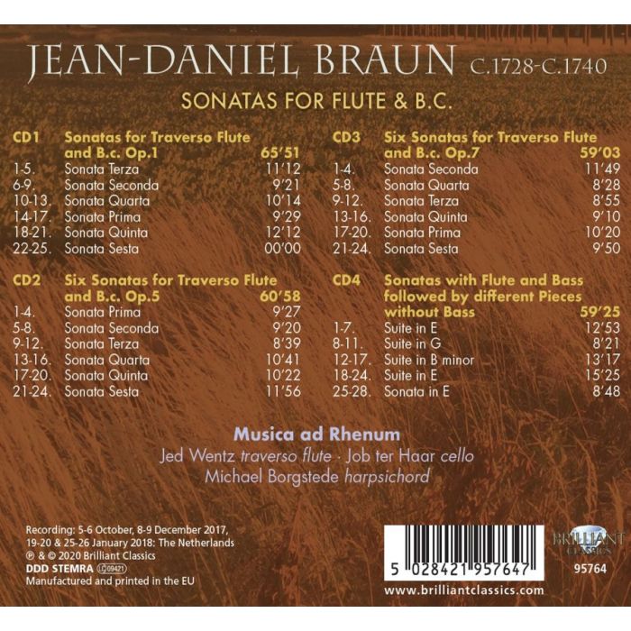 Braun: Sonatas for Flute and b.c. - slide-1