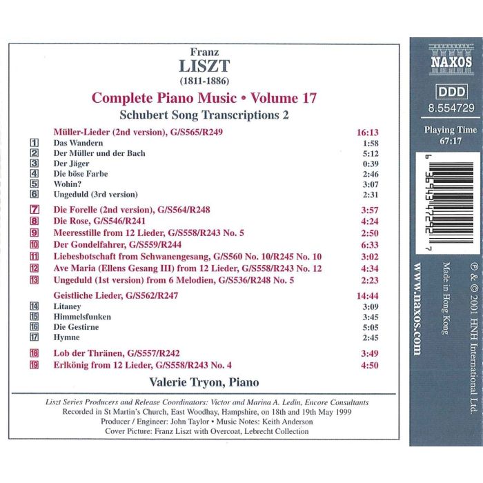 LISZT: Piano Music vol.17 - slide-1