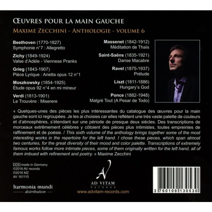 Oeuvres pour la main gauche vol. 6 – Saint-Saëns,  Beethoven, Massenet, Ravel, Grieg - slide-1