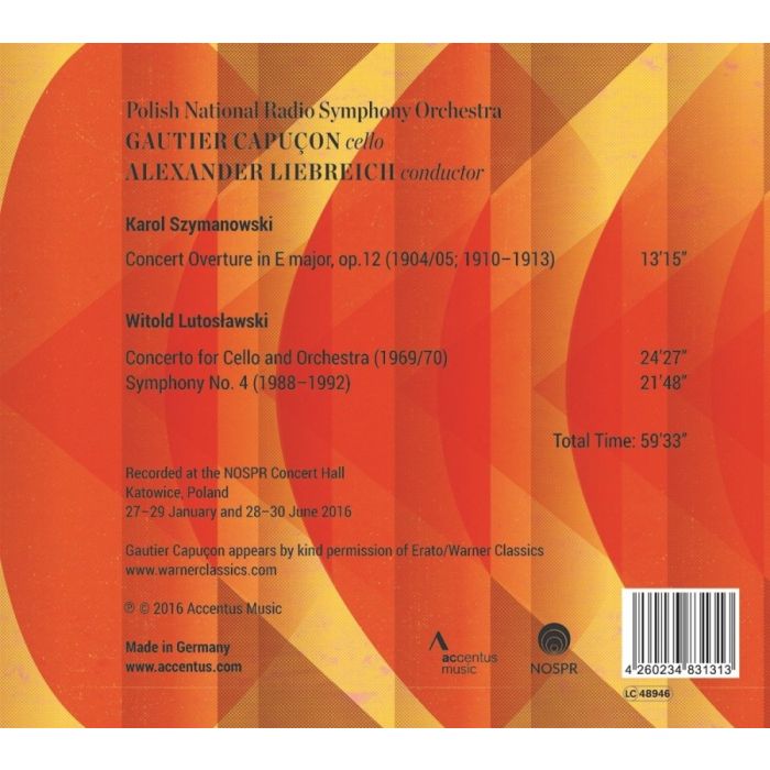 Szymanowski: Overture op. 12 / Lutosławski: Concerto for Cello and Orchestra; Symphony No. 4 - slide-1