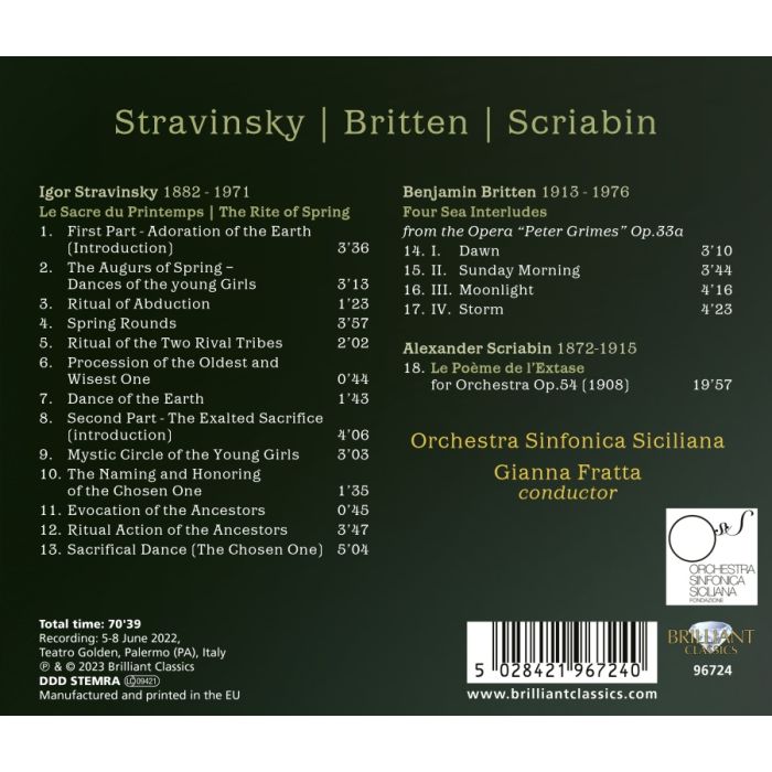 Orchestral Music by by Stravinsky, Britten & Scriabin - slide-1