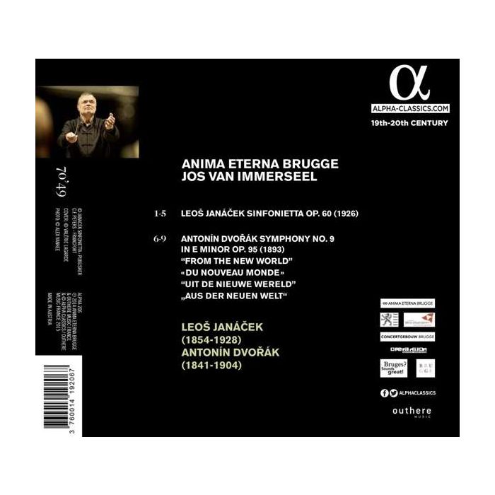 JANACEK: Sinfonietta; Dvorak: Symphony 