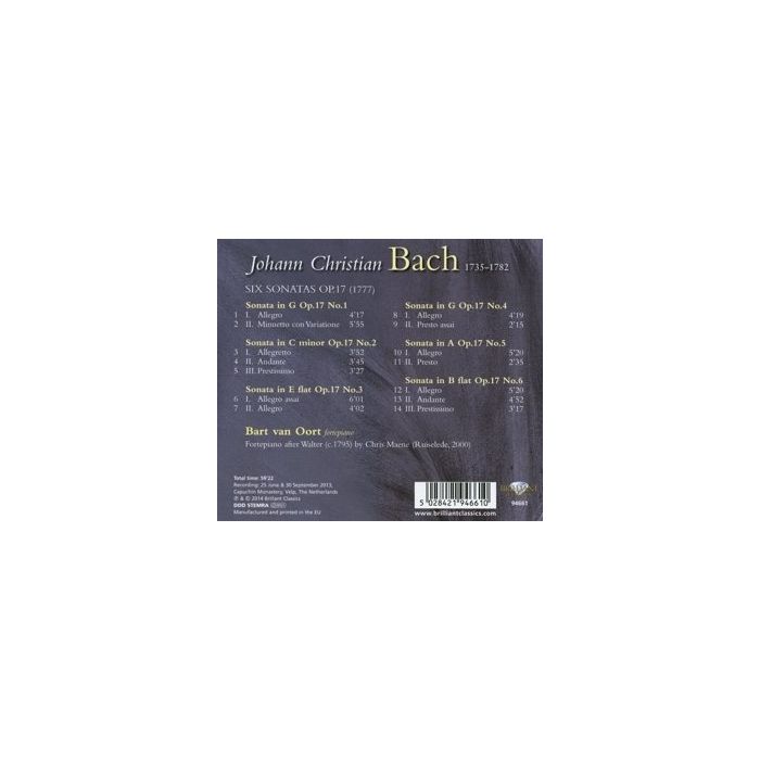 J.C. Bach: Six Sonatas, Op. 17 - slide-1