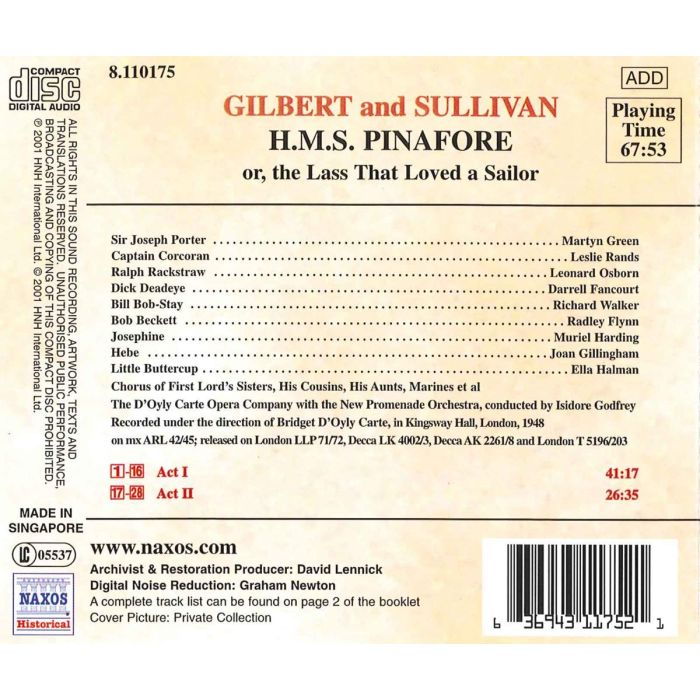 GILBERT & SULLIVAN: H.M.S. Pinafore - slide-1