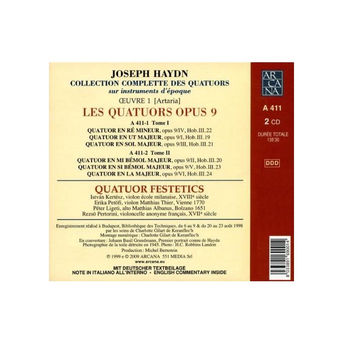 Haydn: Les Quatuors Œuvre 9 - slide-1