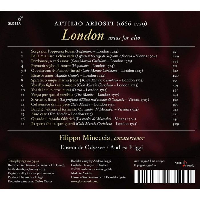 Ariosti: London - Arias for alto - slide-1