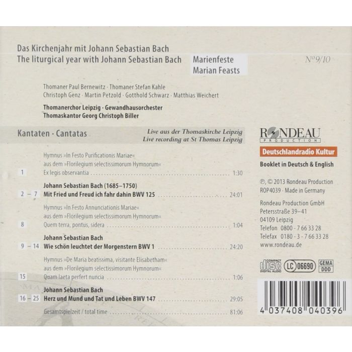 Bach: Kantaten zu Marienfesten BWV 1, 125, 147 - slide-1