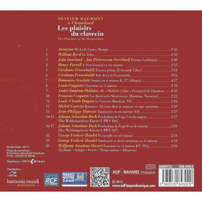 Les plaisirs du clavecin – Byrd, Dowland, Bach ,Frescobaldi ,Scarlatti, Couperin, Rameau - slide-1