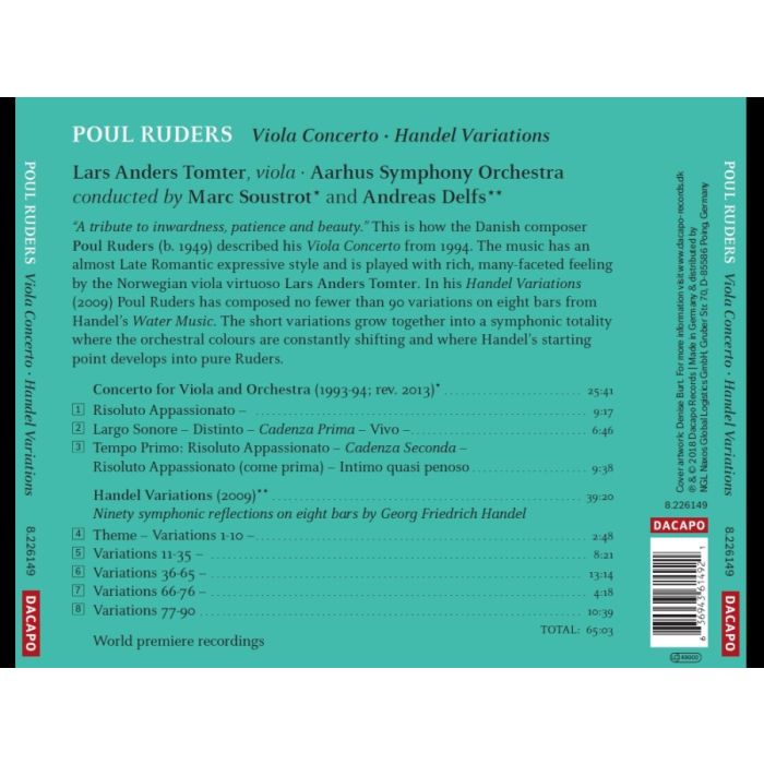 Ruders: Viola Concerto; Handel Variations - slide-1