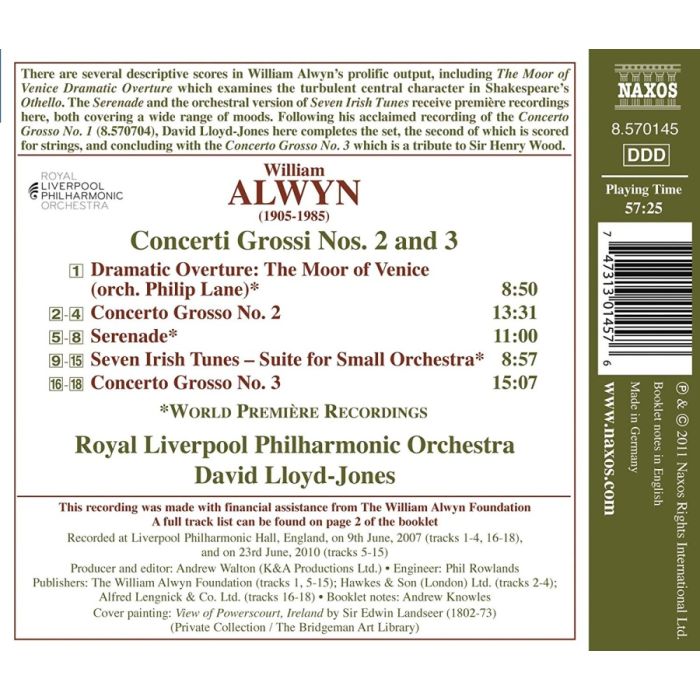 Alwyn: Concerti Grossi Nos. 2 and 3 - slide-1