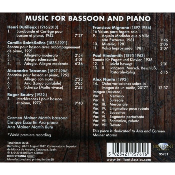 Music for Bassoon and Piano - slide-1