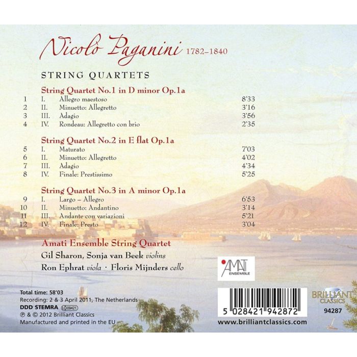 Paganini: String Quartets - slide-1