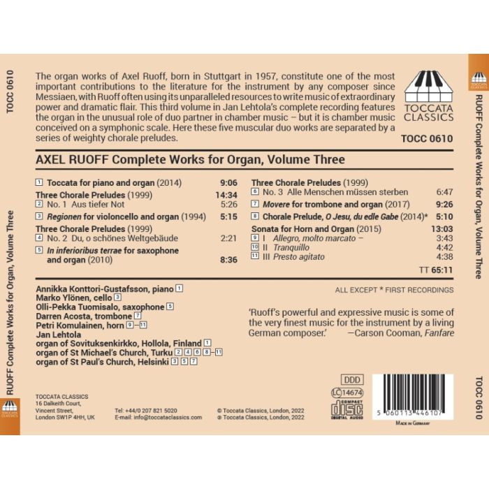 Ruoff: Complete Works for Organ Vol. 3 - slide-1