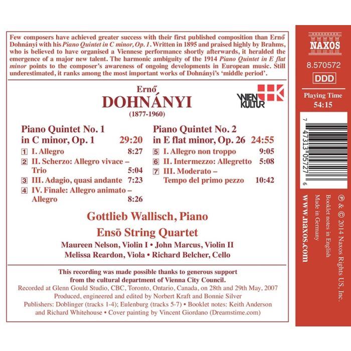 Dohnanyi: Piano Quintets Nos. 1 and 2 - slide-1