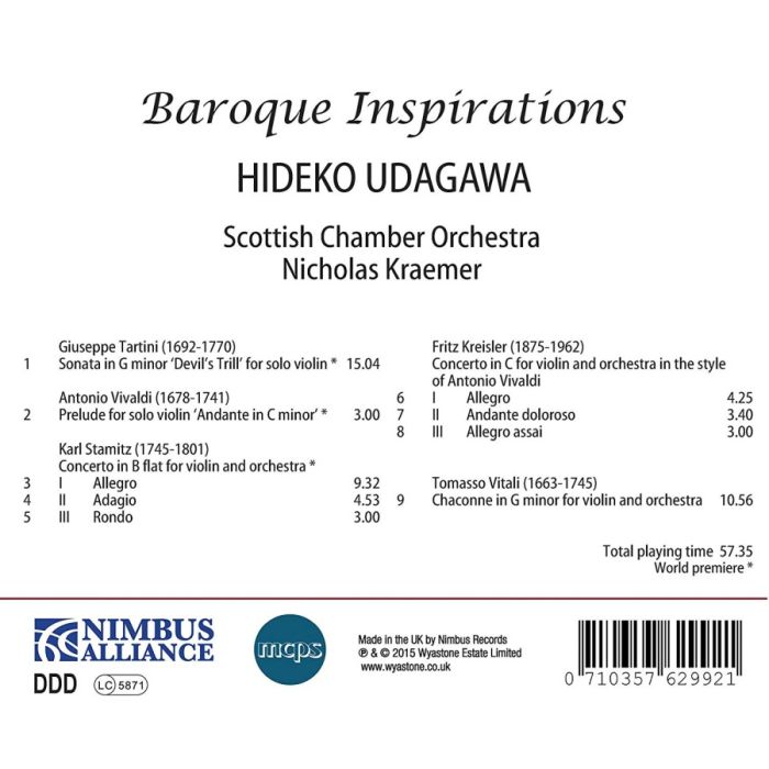 Baroque Inspirations - Tartini; Vivaldi; Stamitz; Kreisler; Vitali - slide-1