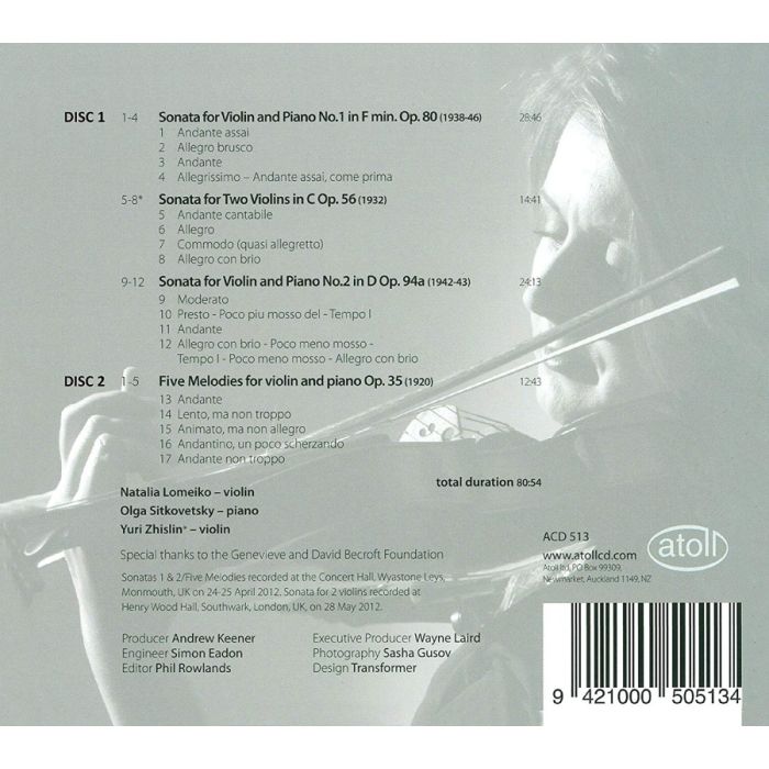 Prokofiev: Violin Sonatas - slide-1