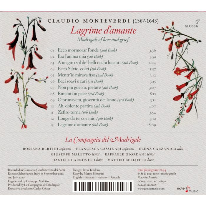 Monteverdi: Lacrime d'amante - madrigals - slide-1