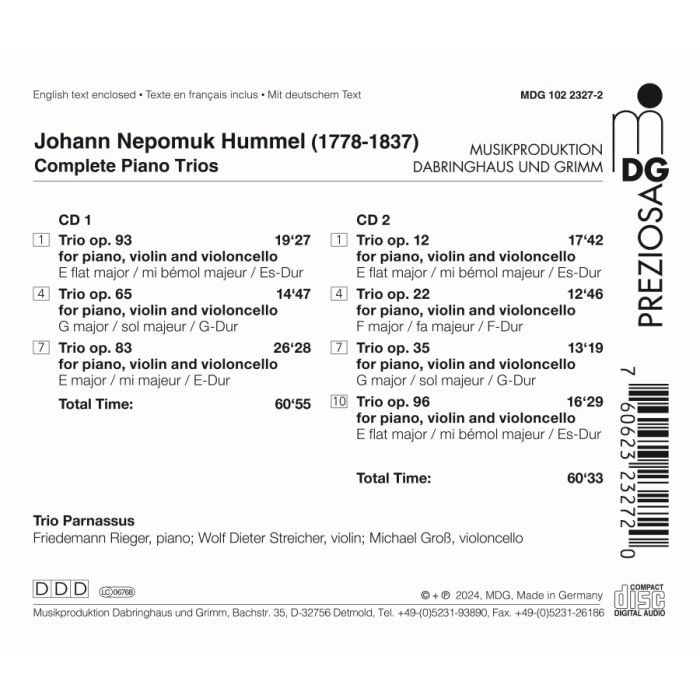 Hummel: Complete Piano Trios - slide-1
