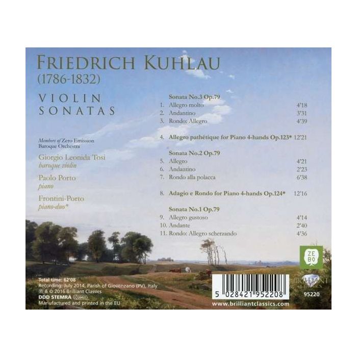 Kuhlau: Violin Sonatas - slide-1
