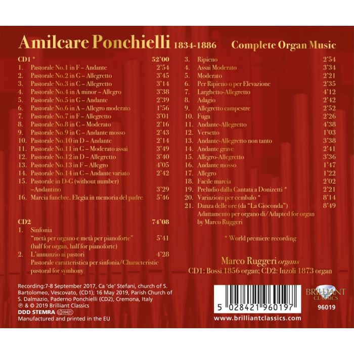Ponchielli: Complete Organ Music - slide-1