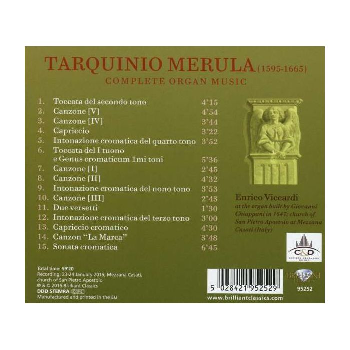 Merula: Complete Organ Music - slide-1