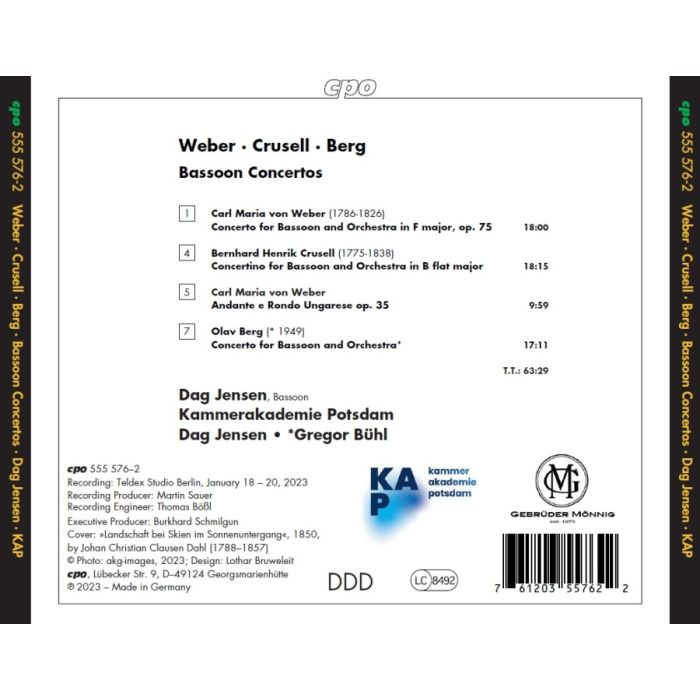 Weber; Crusell; Berg: Bassoon Concertos - slide-1