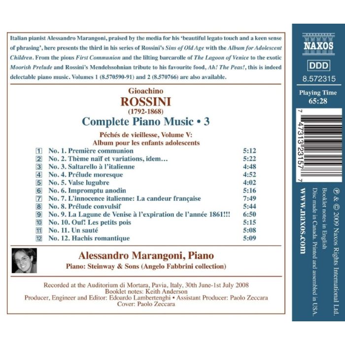 Rossini: Complete Piano Music 3 - slide-1