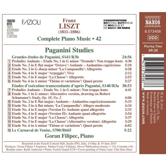 Liszt: Complete Piano Music Vol. 42 - Paganini Studies - slide-1