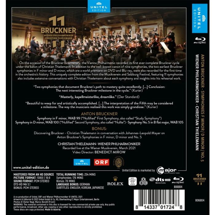 Bruckner: Symphonies F minor; D minor; No. 5 - slide-1
