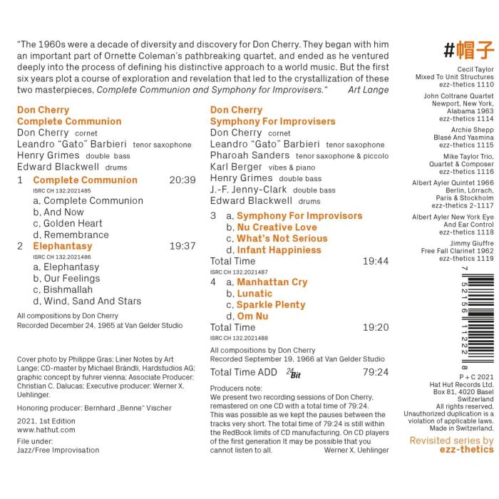 Don Cherry: Complete Communion & Symphony For Improvisers (Revisited) - slide-1