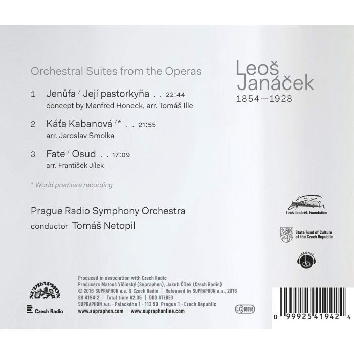 Janáček: Orchestral Suites from the Operas – Jenůfa, Káťa Kabanová ,Fate - slide-1