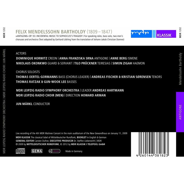 Mendelssohn: Antigone - slide-1